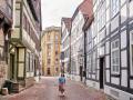 Calle de Hamelín, la ciudad del famoso flautista.