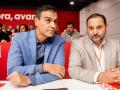 Pedro Sánchez junto a José Luis Ábalos en la reunión del Comité Federal del PSOE de 2019