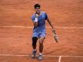 Carlos Alcaraz celebra la clasificación para los cuartos del Masters 1000 de Roma