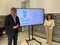 El alcalde de Puente Genil, Sergio Velasco, durante la presentación de la jornada