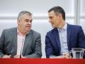 Pedro Sánchez y Santos Cerdán en la Ejecutiva Federal del PSOE de 2023