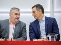 Pedro Sánchez y Santos Cerdán en la Ejecutiva Federal del PSOE de 2023