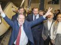 El alcalde de Vigo celebra la llegada de un tren Avril de alta velocidad, en enero de 2024