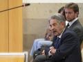 El expresidente cántabro Miguel Ángel Revilla, en el acto de conciliación con el Rey Juan Carlos I celebrado en un juzgado santanderino