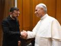 El presidente de Ucrania, Volodimir Zelenski, y el Papa León XIV
