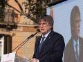 El líder de Junts, Carles Puigdemont, durante su mitin en Barcelona el pasado 8 de agosto