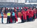 Inmigrantes llegados en Arrecife (Canarias).