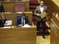 Juanfran Pérez Llorca, junto con Carlos Mazón en las Cortes Valenacianas.