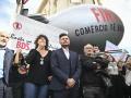 Concentración a las puertas del Congreso pidiendo el fin del comercio de armas con Israel