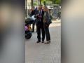 Mario Conde y su novia en Madrid