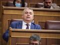 Santos Cerdán, secretario de Organización del PSOE, la semana pasada en el Congreso de los Diputados