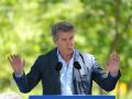 El presidente del Partido Popular, Alberto Núñez Feijóo, interviene durante la romería que organiza el PP provincial de A Coruña