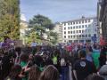 Concentración de profesores asturianos ante la Consejería de Educación del Principado