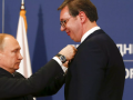 El presidente de Rusia, Vladimir Putin, y el de Serbia, Aleksandar Vucic