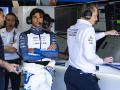 Carlos Sainz en el garaje de Williams en el GP de España