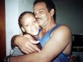 Rihanna, aged 13, at her family home in St Michael with father Ronald Fenty