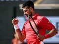 Novak Djokovic en los octavos de final de Roland Garros