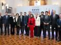los presidentes de las Comunidades Autónomas gobernadas por el Partido Popular tras la XXVII Conferencia de Presidentes, en el Palacio de la Magdalena,