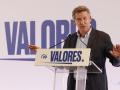 El presidente del PP, Alberto Núñez Feijóo, en un acto público en Logroño