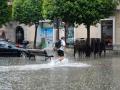 Inundaciones por la tormenta en el centro de Valladolid