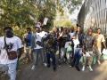 Varios migrantes a su salida del Centro de Estancia Temporal de Inmigrantes (CETI), a 6 de agosto de 2024, en Ceuta