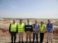 El consejero de Vivienda, Transportes e Infraestructuras, Jorge Rodrigo Domínguez visita la construcción junto con el Presidente de Valdecarros, Luis Roca de Togores