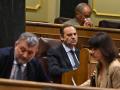 El diputado José Luis Ábalos en la bancada del Grupo Mixto en el Congreso