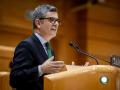 El ministro de la Presidencia, Justicia y Relaciones con las Cortes, Félix Bolaños, durante una sesión de control al Gobierno en el Senado