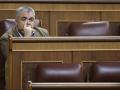 El diputado socialista Santos Cerdán, durante la sesión de control al Ejecutivo este miércoles en el Congreso