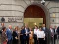 El fiscal Javier Zaragoza en la lectura del manifiesto contra la 'Ley Bolaños'
