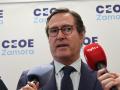 El presidente de la CEOE, Antonio Garamendi, se reúne con la junta directiva de CEOE Zamora