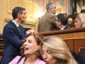 Pedro Sánchez y Santos Cerdán en una sesión plenaria del Congreso de los Diputados