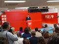 Comparecencia de Pedro Sánchez en la sede del PSOE