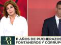Ana Rosa Quintana, durante su contundente editorial de este viernes contra Pedro Sánchez