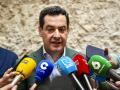 El presidente de la Junta de Andalucía, Juanma Moreno, este viernes en Sevilla