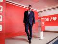 Pedro Sánchez tras su comparecencia en Ferraz