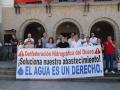 Los vecinos de El Espinar, en Segovia, se concentran contra la Confederación del Duero