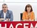 Santos Cerdán y Cristina Narbona