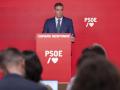 Pedro Sánchez, durante su comparecencia de este lunes