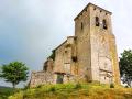 La torre de la iglesia de San Lorenzo de Fuenteodra (Burgos)