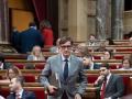 El presidente de la Generalitat, Salvador Illa, en el Parlament