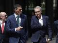 Pedro Sánchez, este lunes en un acto con José Luis Rodríguez Zapatero