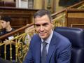 El presidente del Gobierno, Pedro Sánchez, durante una sesión de control al Gobierno, en el Congreso de los Diputados