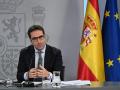 El ministro de Economía, Carlos Cuerpo, durante la rueda de prensa posterior a la reunión del Consejo de Ministros
