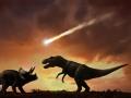 Ilustración del asteroide que acabó con los dinosaurios