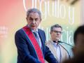 El expresidente del Gobierno, José Luis Rodríguez Zapatero, tras ser condecorado con la Gran Cruz de la Orden de San Raimundo de Peñafort