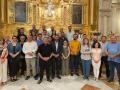 En el centro, el nuevo presidente de la de la Agrupación General de Cofradías de Cabra