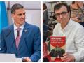 El presidente del Gobierno Pedro Sánchez y el escritor Javier Cercas