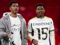 Los hermanos Bellingham celebrando la última Champions del Real Madrid