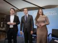 Mañueco, Feijóo y Esther Muñoz, en un acto del PP